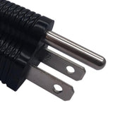 Maxbell Power Plug Adapter 5-15P Male to IEC 320 C13 Female Black American Standard