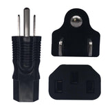 Maxbell Power Plug Adapter 5-15P Male to IEC 320 C13 Female Black American Standard