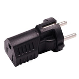 Maxbell German 4.8mm to US American 5-15R Travel Plug Adapter 250V 125V 16A 15A