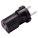 Maxbell German 4.8mm to US American 5-15R Travel Plug Adapter 250V 125V 16A 15A