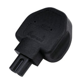 Maxbell UK 3 Prong Male to IEC 320 C7 Female Power Plug Adapter Stable Transmission