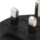 Maxbell UK 3 Prong Male to IEC 320 C7 Female Power Plug Adapter Stable Transmission