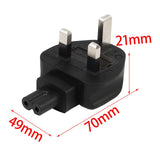 Maxbell UK 3 Prong Male to IEC 320 C7 Female Power Plug Adapter Stable Transmission
