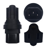 Maxbell IEC320 C14 to US Standard NEMA 5-15R Power Adapter 10A 15A for Business Trip