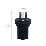 Maxbell AU to 5-15R US Plug Adapter Black 10A/250V Converter for Australia Argentina