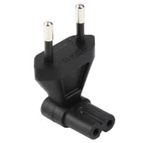 Maxbell Right Angle EU to IEC320 C7 Power Adapter 2.5A/250V for Printer Notebook