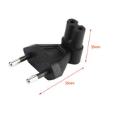 Maxbell Right Angle EU to IEC320 C7 Power Adapter 2.5A/250V for Printer Notebook