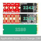 Maxbell M.2 Length Extension Card Convert Card for Desktop Motherboard