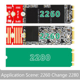 Maxbell M.2 Length Extension Card Convert Card for Desktop Motherboard