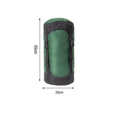 Maxbell Compression Sack for Sleeping Bag Clothes Durable Pouch Storage Bag Green Color L