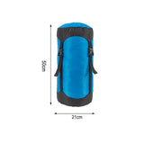 Maxbell Compression Sack for Sleeping Bag Clothes Durable Pouch Storage Bag Blue Color M