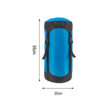 Maxbell Compression Sack for Sleeping Bag Clothes Durable Pouch Storage Bag Blue Color L