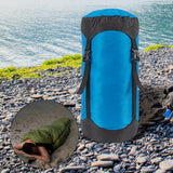 Maxbell Compression Sack for Sleeping Bag Clothes Durable Pouch Storage Bag Blue XL