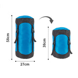 Maxbell Compression Sack for Sleeping Bag Clothes Durable Pouch Storage Bag Blue XL