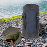 Maxbell Compression Sack for Sleeping Bag Clothes Durable Pouch Storage Bag Dark Blue Color L