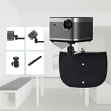 Maxbell Retractable Projector Bracket Accessories Multifunction for Office Sofa Bed Black
