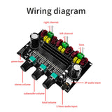 Maxbell 80W*2+100W Amplifier Board with Subwoofer for Audio System Home Theater