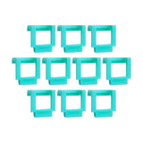 Maxbell 10 Pieces Pci-E Riser Card Retainer Computer Components PCIe Fixing Buckle Light Blue