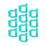 Maxbell 10 Pieces Pci-E Riser Card Retainer Computer Components PCIe Fixing Buckle Light Blue