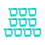 Maxbell 10 Pieces Pci-E Riser Card Retainer Computer Components PCIe Fixing Buckle Light Blue
