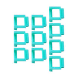 Maxbell 10 Pieces Pci-E Riser Card Retainer Computer Components PCIe Fixing Buckle Light Blue