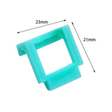 Maxbell 10 Pieces Pci-E Riser Card Retainer Computer Components PCIe Fixing Buckle Light Blue