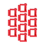 Maxbell 10 Pieces Pci-E Riser Card Retainer Computer Components PCIe Fixing Buckle Red