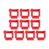 Maxbell 10 Pieces Pci-E Riser Card Retainer Computer Components PCIe Fixing Buckle Red