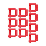 Maxbell 10 Pieces Pci-E Riser Card Retainer Computer Components PCIe Fixing Buckle Red