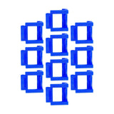 Maxbell 10 Pieces Pci-E Riser Card Retainer Computer Components PCIe Fixing Buckle Navy Blue