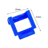 Maxbell 10 Pieces Pci-E Riser Card Retainer Computer Components PCIe Fixing Buckle Navy Blue