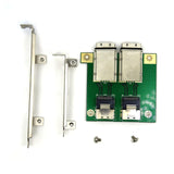 Maxbell SAS SFF-8088 to SAS36P SFF-8087 Adapter in PCI Bracket Computer Accessory