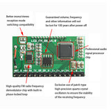 Maxbell Digital FM Radio Receiver Module 76.0-108.0MHz DC 3V to 5V Multi Function