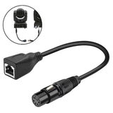 Maxbell XLR 5 Pin Female to RJ45 Female Adapter Cable 30cm/1ft for Recording Studio