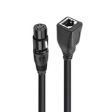 Maxbell XLR 5 Pin Female to RJ45 Female Adapter Cable 30cm/1ft for Recording Studio