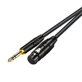 Maxbell 6.5mm to XLR 3 Pin Microphone Audio Extension Cable for Amplifier Amp Mixer