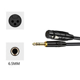 Maxbell 6.5mm to XLR 3 Pin Microphone Audio Extension Cable for Amplifier Amp Mixer