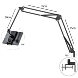 Maxbell 360 Adjustable Bed Phone Stand Long Arm Stand Metal Bracket for Taking Photo