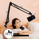Maxbell 360 Adjustable Bed Phone Stand Long Arm Stand Metal Bracket for Taking Photo
