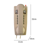 Maxbell Wall Phone Handset Volume Control Wall Telephone for Living Room Office Beige Yellow