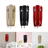 Maxbell Wall Phone Handset Volume Control Wall Telephone for Living Room Office Beige Yellow