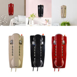 Maxbell Wall Phone Handset Volume Control Wall Telephone for Living Room Office Beige Yellow