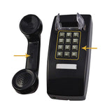Maxbell Wall Phone Handset Volume Control Wall Telephone for Living Room Office Beige Yellow