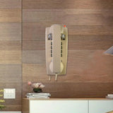 Maxbell Wall Phone Handset Volume Control Wall Telephone for Living Room Office Beige Yellow
