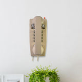 Maxbell Wall Phone Handset Volume Control Wall Telephone for Living Room Office Beige Yellow