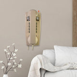 Maxbell Wall Phone Handset Volume Control Wall Telephone for Living Room Office Beige Yellow