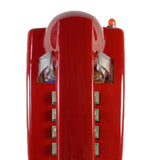 Maxbell Wall Phone Handset Volume Control Wall Telephone for Living Room Office Red