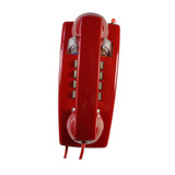 Maxbell Wall Phone Handset Volume Control Wall Telephone for Living Room Office Red