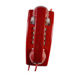 Maxbell Wall Phone Handset Volume Control Wall Telephone for Living Room Office Red