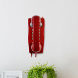 Maxbell Wall Phone Handset Volume Control Wall Telephone for Living Room Office Red